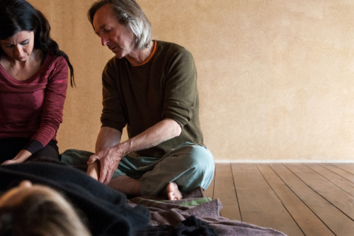 Howard Evans teaching Thai Massage